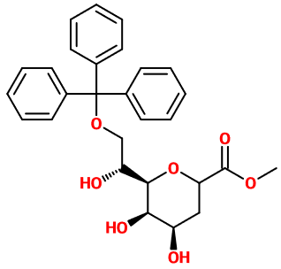 (image for) MC004668 Methyl 2,6-anhydro-3-deoxy-8-O-trityl-D-glycero-D-talo-octonate